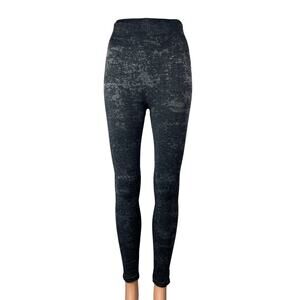 Calvin Klein Black Gray High Waist Skinny Activewear Yoga Leggings Pants Size M